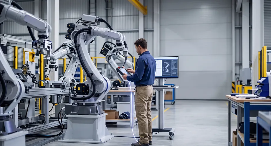 Conoce las estrategias clave para evaluar habilidades de programación (Fanuc, KUKA, ABB) y resolución de fallas para atraer a los mejores ingenieros de robótica.